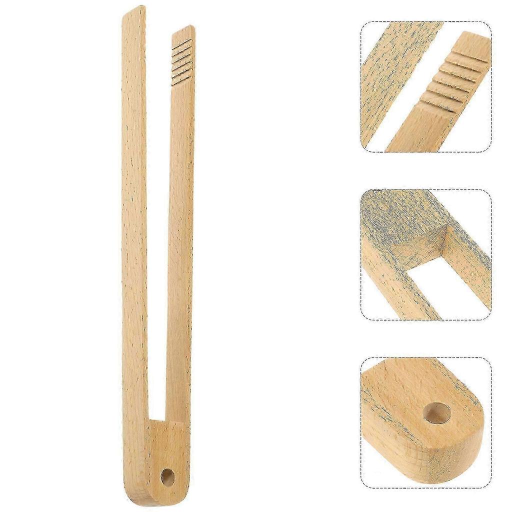 Bamboo Food Clip Multi-Function Grill Clip for Cooking Khaki