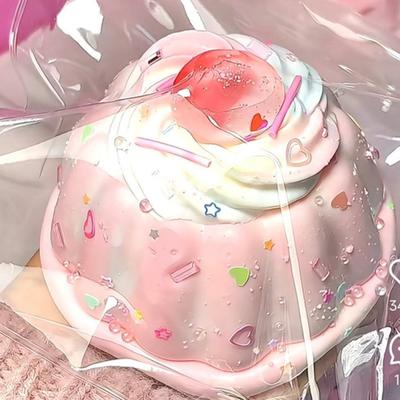 Игрушка-пищалка Yousheng из имитации крема, торт, игрушка для снятия стресса, пудинг, сенсорная игрушка, мягкая, эластичная, форма десерта, для дома, офиса, стола