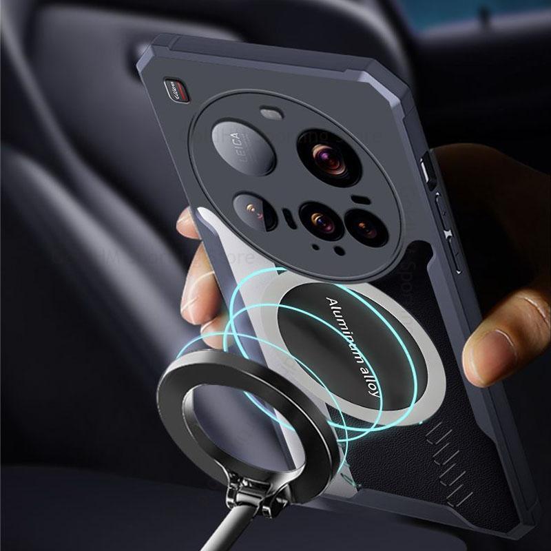 Чехол для Xiaomi 15 Ultra Armor Shockproof Clear Acrylic Противоударный чехол для Mi 13 Pro 12S 11 14 15 Ultra Cooling Теплоотвод для Magsafe Cover