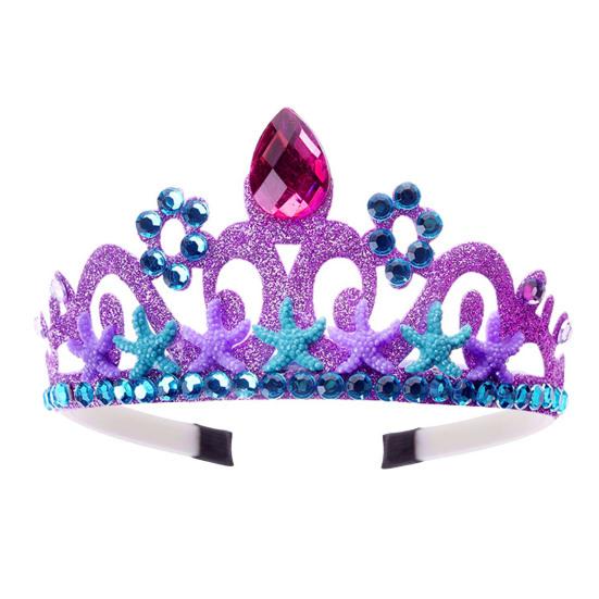 Океанская морская звезда, Русалка, повязка на голову принцессы со стразами, Корона принцессы, вечерние повязка для волос, детский праздничный обруч на голову, аксессуары для головных уборов