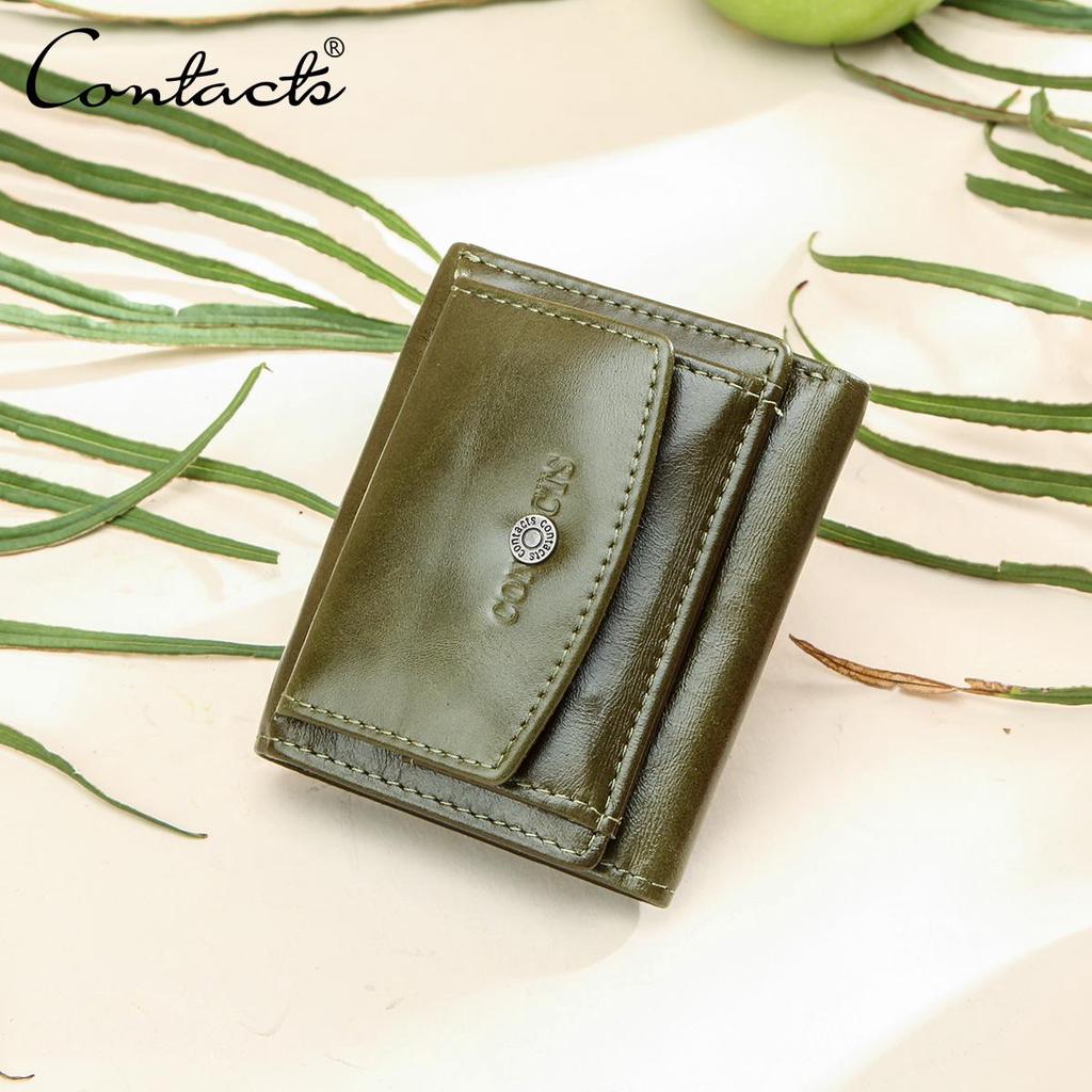 CONTACT'S женский компактный бумажник из натуральной кожи