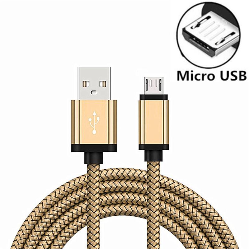 Micro USB Fast Charging Cable For Samsung Galaxy A3/A5/A7 J3 2016 S7 Edge Original 2/3 Meter Long Kabel Phone Charger Short Cord