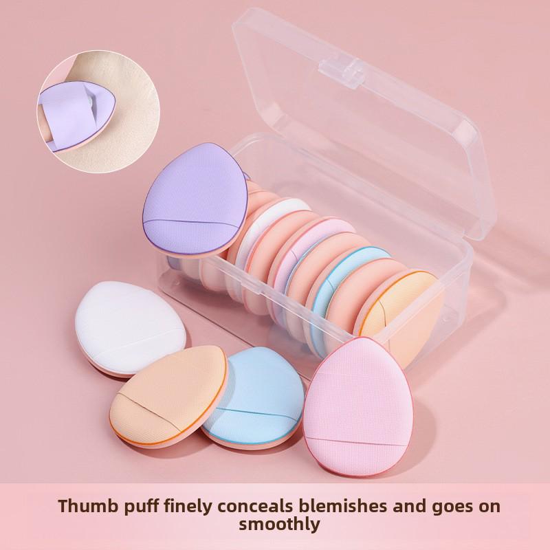 Мини-спонж для пудры двойного назначения на мизинец для жидкой основы