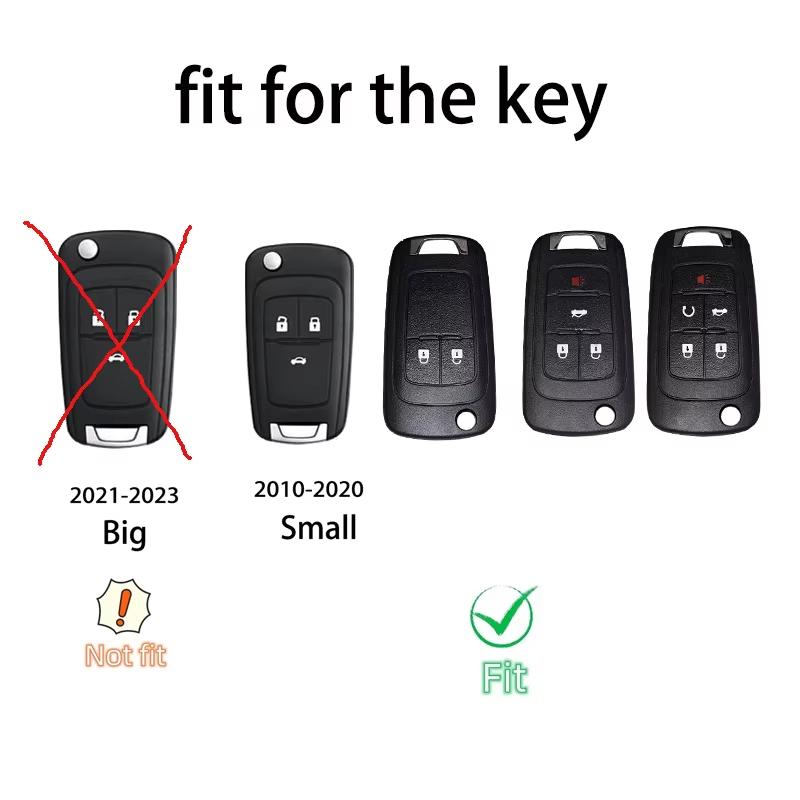 AABHI1 Zinc Alloy Car Flip Key Case Cover Shell Bag For Chevrolet Cruze Aveo Trax Sail Malibu Captiva Prism Spark Protector Accessories