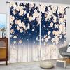 2 шт. занавески с принтом «Капли сакуры» для домашнего декора — оконные карнизы с карнизом для спальни, офиса, кухни, гостиной