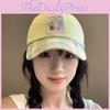 Cute Embroidered Pink Baseball Cap With Breathable Cotton For Spring Summer Casual Wear