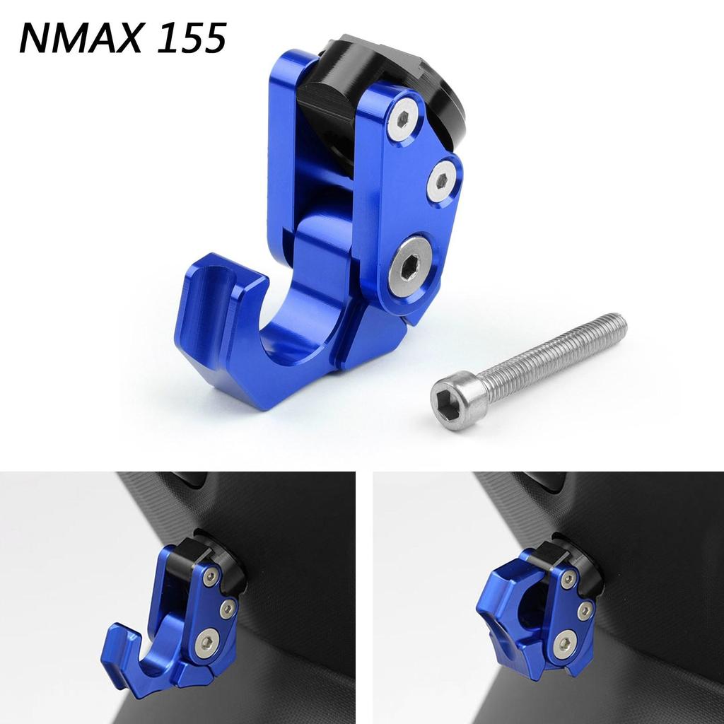 CNC Alu Motorcycle Blue M6 Carry Helmet Bottle Hanger Holder Hook Universal