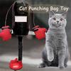 1 шт/2 шт боксерские перчатки для кошек игрушка мини боксерская груша дразнилка палочка с перчатками интерактивный котенок боксерская спортивная игрушка для домашних кошек