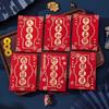 6Pcs Cute Lucky Red Pocket Cartooon New Year Red Packet Red Envelope Bag  Blessing Gift