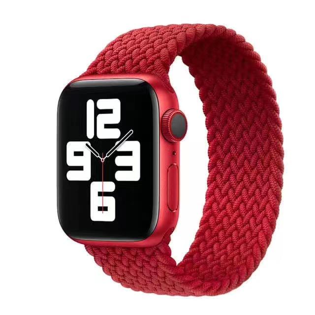 Плетеная петля Solo для Apple Watch Band 44 мм, 40 мм, 45 мм, 41 мм, 49 мм, 42 мм, 38 мм, эластичный браслет IWatch Series 7, 3 SE, 6, 8, ультра-ремешок для ремешка для наручных часов