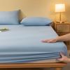 1 Piece Of Solid Matte Bedsheet, Sky Blue Bedspread For Bedroom, Bedding (Excluding Pillowcases)