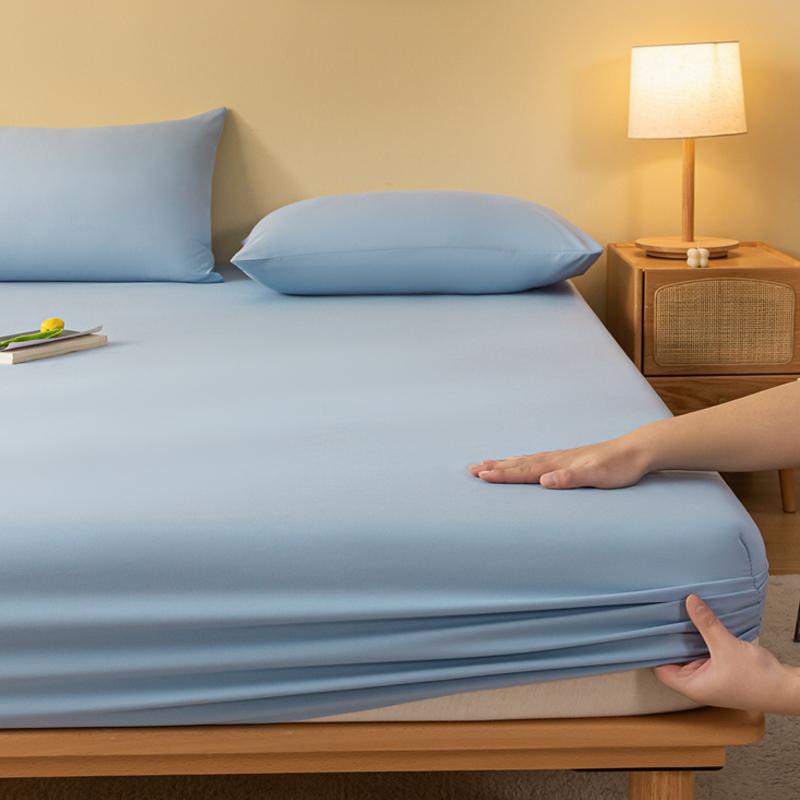 1 Piece Of Solid Matte Bedsheet, Sky Blue Bedspread For Bedroom, Bedding (Excluding Pillowcases)