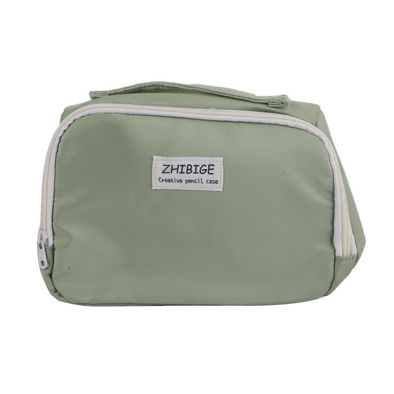 Большая вместительная сумка для ручек, черный простой японский пенал, канцелярские сумки для хранения, женские косметички