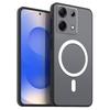 Магнитный железный кольцевой чехол для телефона для Xiaomi Redmi Note 13 5G 4G Матовый мягкий ТПУ Ударопрочный чехол