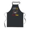 Tablier De Cuisine - PLANETEE - J'peux Pas Boxe Thai Muay-Thaï - Noir - 90x60 Cm - Imprimé Muay-Thaï