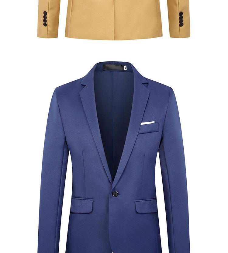 Мужской приталенный пиджак для делового костюма