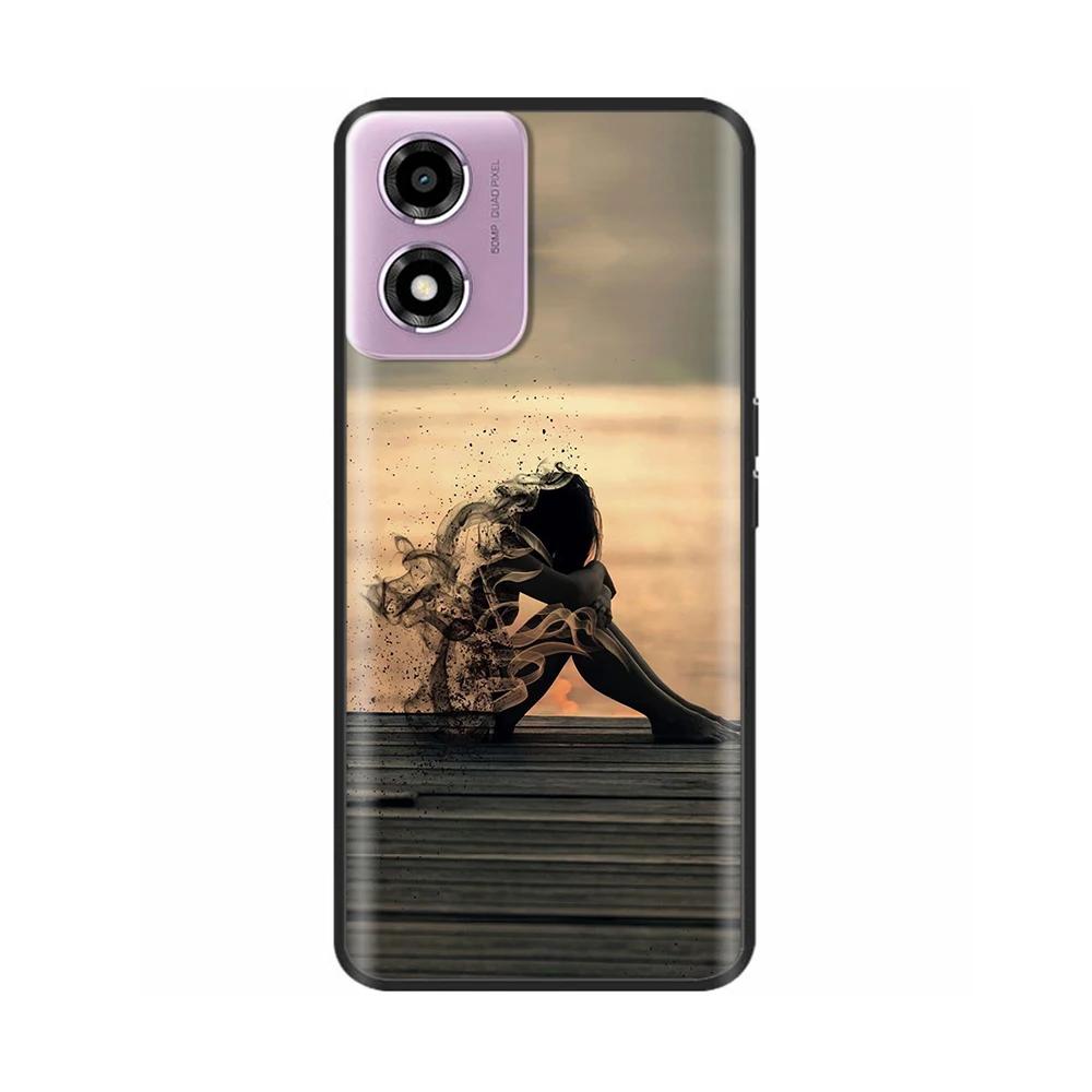 For Motorola Moto E14 Case Luxury TPU Soft Silicone Phone Cases Cover For Moto E13 E MotoE14 E 14 Shockproof Lovely Bumper Coque