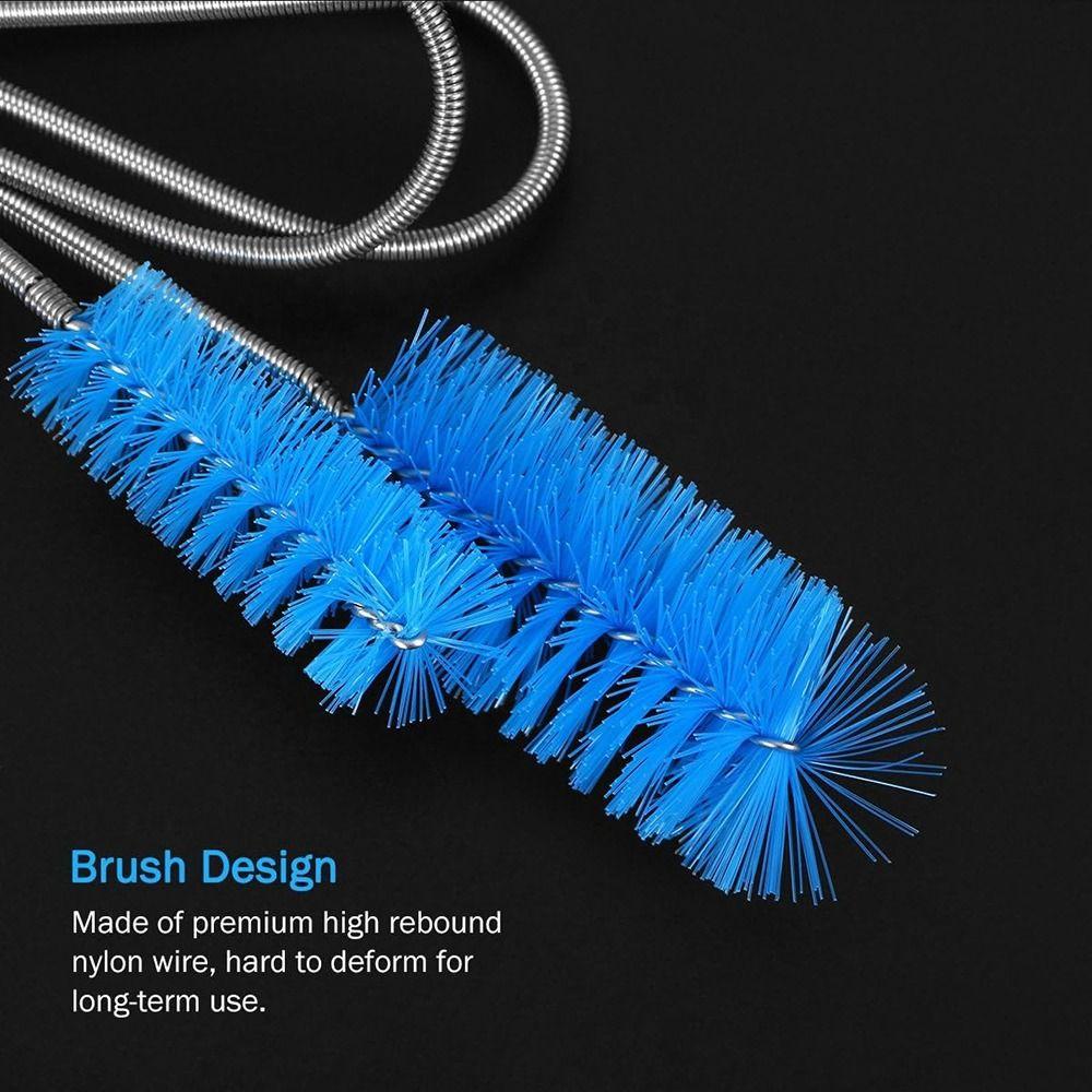 Blue 61" Pipe Brushes Extra-Long Hose Cleaner Brush Aquarium Filter Hose Brush Drain Hole Dredging