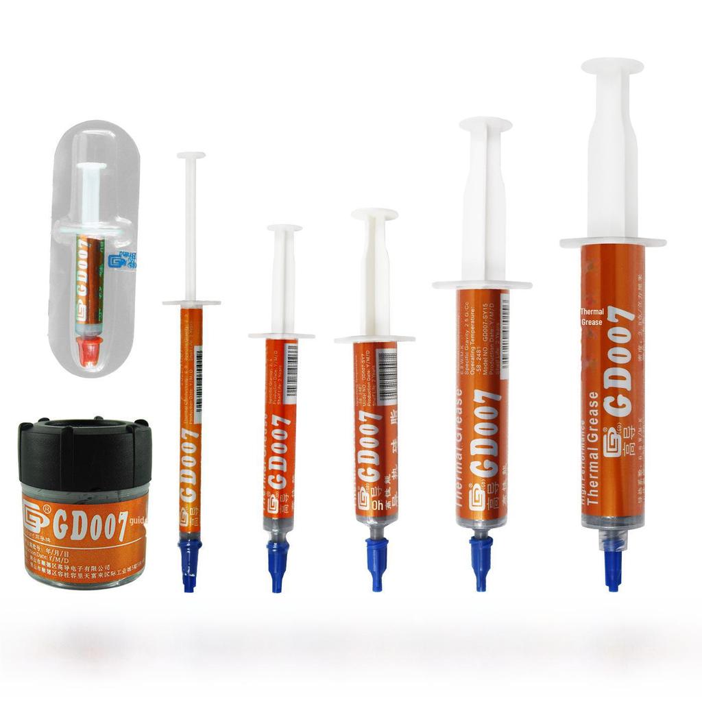 GD007 Высокопроводящая термопаста для ЦП/ГП, 1/3/7/15/30 г силиконовой пасты
