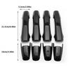 8Pcs Carbon Fiber Door Handle Cover Trim Fit For Honda Civic 2006-2011 8th Gen
