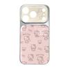 Pink Hello Kitty Electroplated Double Layer Silicone Phone Case for iPhone 16 Pro Max and Apple 17