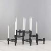 Nordic Candle Holder Metal Molecular Structure Triangle Candlestick Vintage Candle Stand  Gift