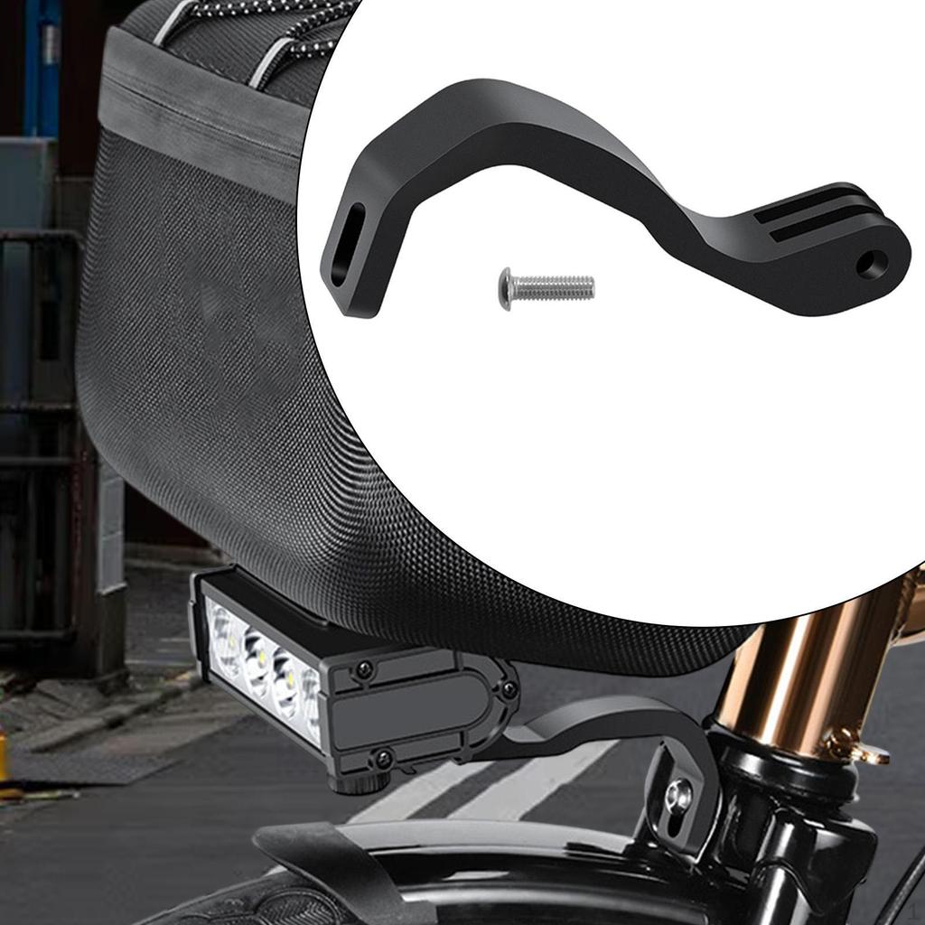 Bike Fork Mount Front Light Bracket Headlight Holder Space Saving Extension Stand