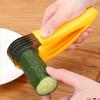 Stainless Steel Blade Banana & Cucumber Slicer - Ultimate Kitchen Gadget for Quick and Even Slicing