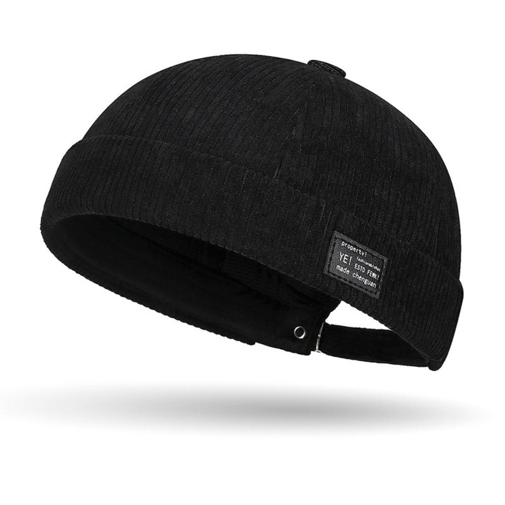 Adjustable Brimless Skullies Cap Cotton Hip Hop Hats New Landlord Docker Cap Women Men