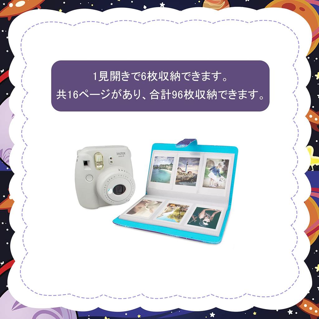 HIYQIN Photo Suitable for Fujifilm Instax Mini Photo Holds 96 Large Capacity Can Also Store Business Cards and Cash PU Leather Album, EVO/12/11/9/8/8+