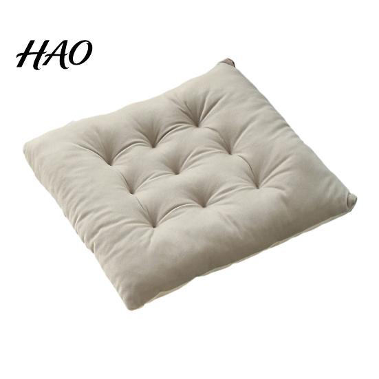Versatile Chair Cushion for Home Square Cushion, Soft Plush Seat with Straps, 15.75" x Supportive Hard Chairs Non Slip Pad Dining Room Office Leisure