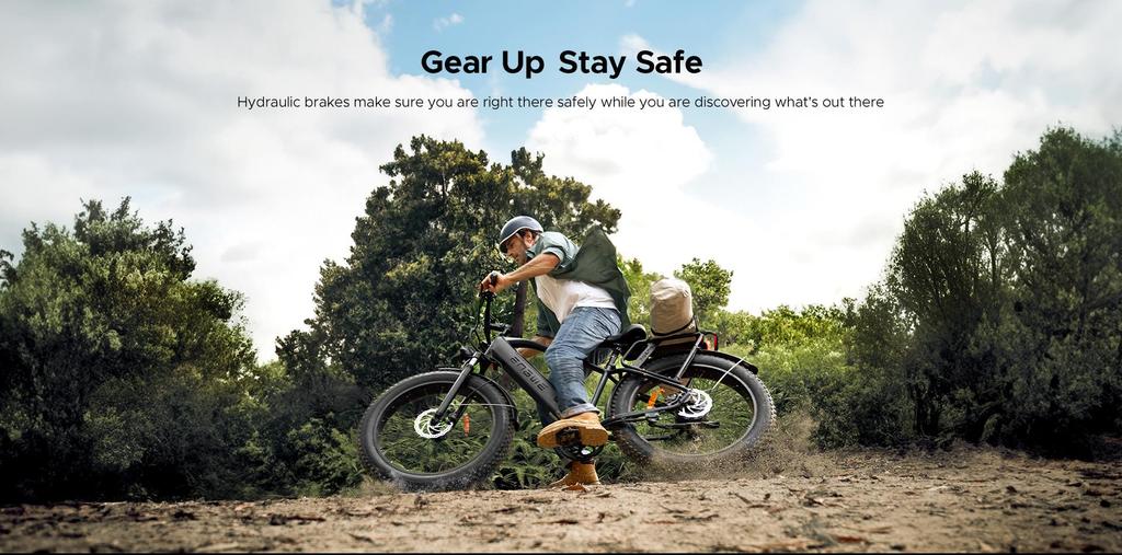 Электровелосипед ENGWE E26 ST с низкой рамой, 26x4.0 толстыми шинами, двигателем 250 Вт, аккумулятором 48 В 16 Ач, запасом хода 140 км – Легкий и эргономичный дизайн