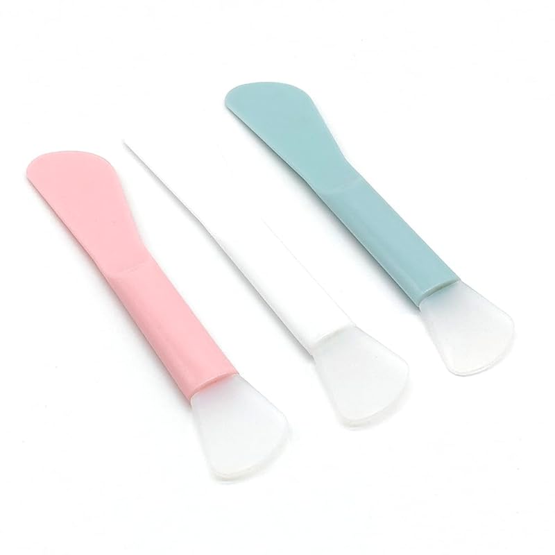 Набор из 6 косметических шпателей, мягкая силиконовая ложка-скупер для экстракции, инструмент для DIY масок для лица, крема для лица, сыворотки, глины, поделок, аппликатор для макияжа