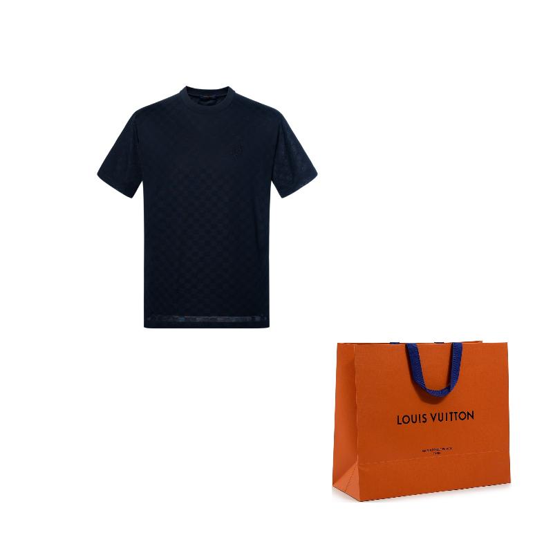 LOUIS VUITTON Damier Cotton Pique T-Shirt 1AFRAL