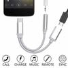 Jack Aux Cable 2 In 1 Type C To 3.5 mm Adapter Type-C To 3.5mm Connector Audio Cables Usb C Cable