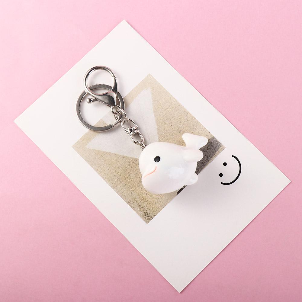 Аксессуары Подвеска для рюкзака Держатель для ключей Кулон Дельфин Синий кит Брелок Смола Кольцо для ключей от машины Подвеска для сумки