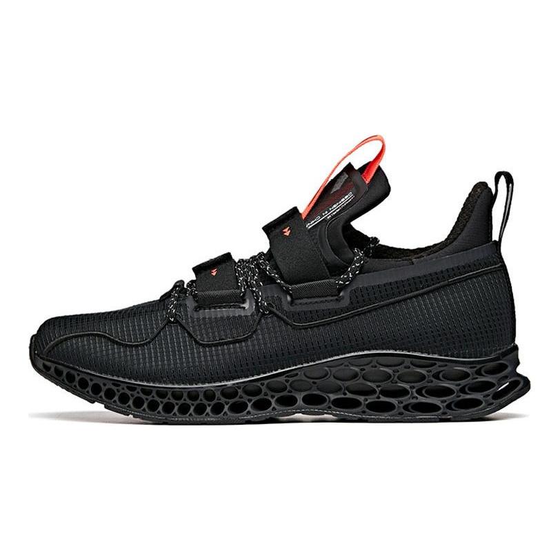 Anta Спортивные кроссовки для бега Flashfoam Wormhole Technology, нескользящие, низкие, мужские, черные 112025598-2