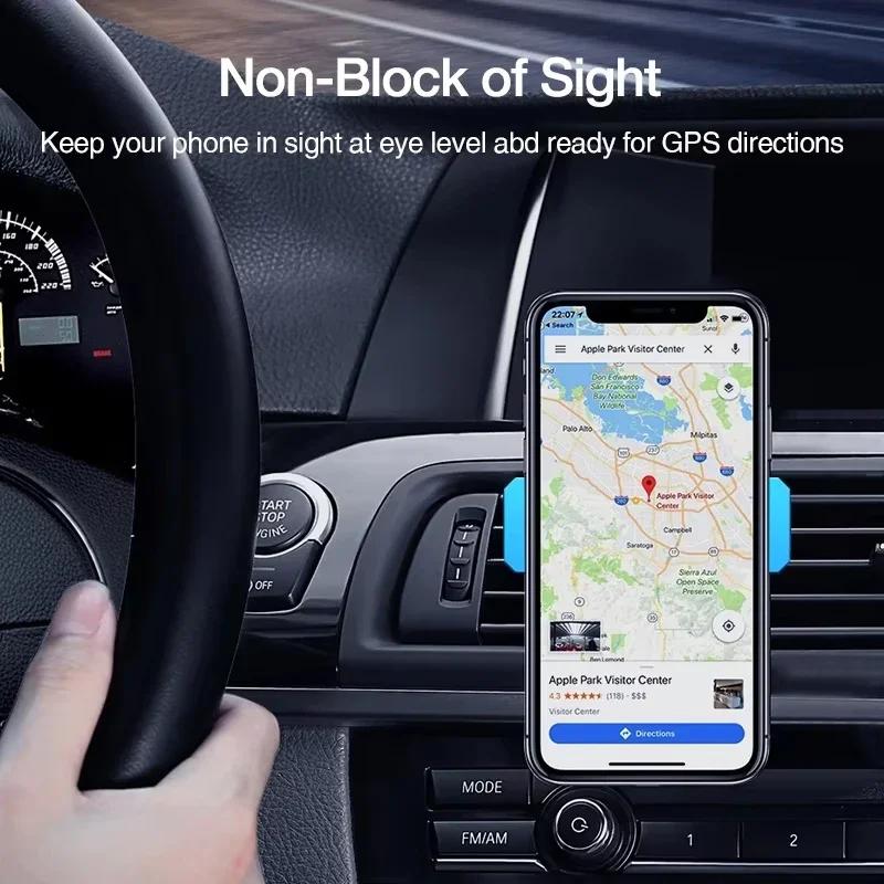 Multi-functional Snap-on Mobile Phone Holder for Car Navigation Mobile Phone Holder Without Blocking The Air Vent CarAccessories