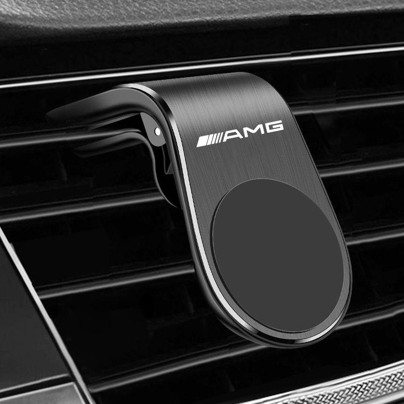 DDJ2 Magnetic Car Phone Holder GPS Support Bracket For Mercedes Benz AMG C200 C260 C300 W108 W124 W126 W140 W168 W169 W176 Sticker
