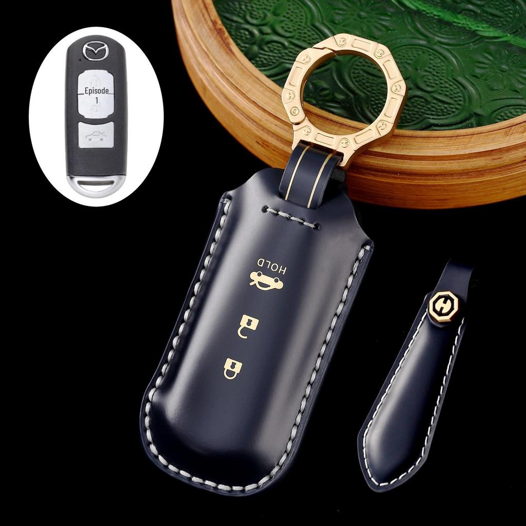 Mazda 3, Angkesaila, Atez, CX30 Премиальный кожаный чехол для ключей ручной работы