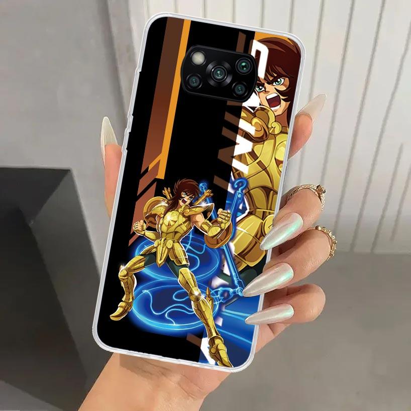 Чехол для телефона Saint Seiya Аниме для Xiaomi Poco X7 X6 X5 X4 X3 Nfc F7 Ultra F6 F5 Pro F4 GT F3 M6 M5S M4 M3 Мягкий Печатный Корпус X7 X6