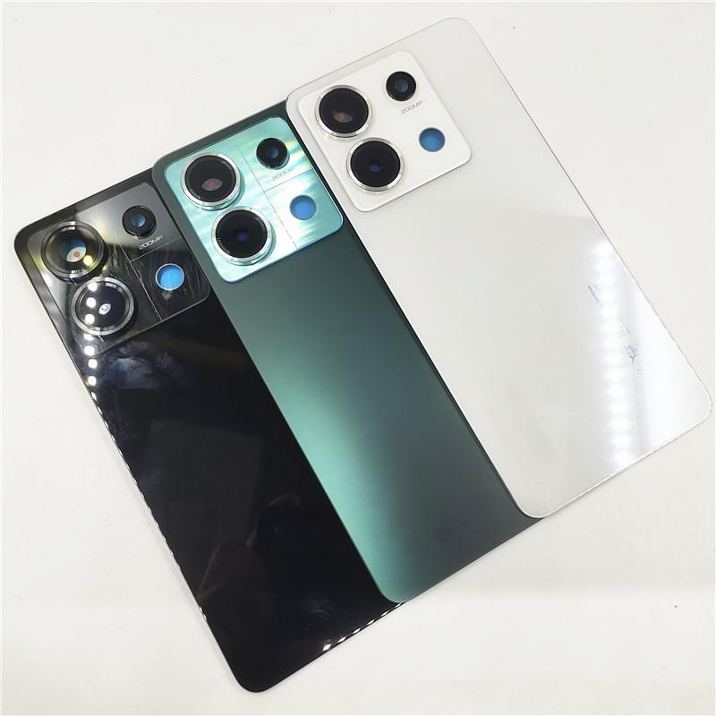 Крышка аккумулятора для Xiaomi Redmi Note 13 Pro 5G 2312DRA50C Задняя крышка корпуса из стекла Запасные части