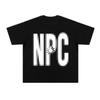 Креативное платье NPC с принтом букв, летняя женская футболка с коротким рукавом, женская повседневная забавная свободная парная футболка, графические футболки