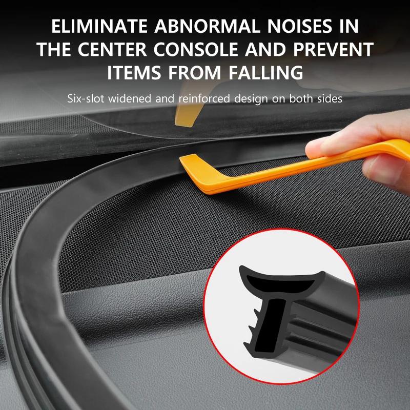 Уплотнительная лента для дверей автомобиля для Tesla Model Y Juniper Model 3 Highland 2025 Передняя и задняя дверь Водонепроницаемая резиновая деталь для снижения шума