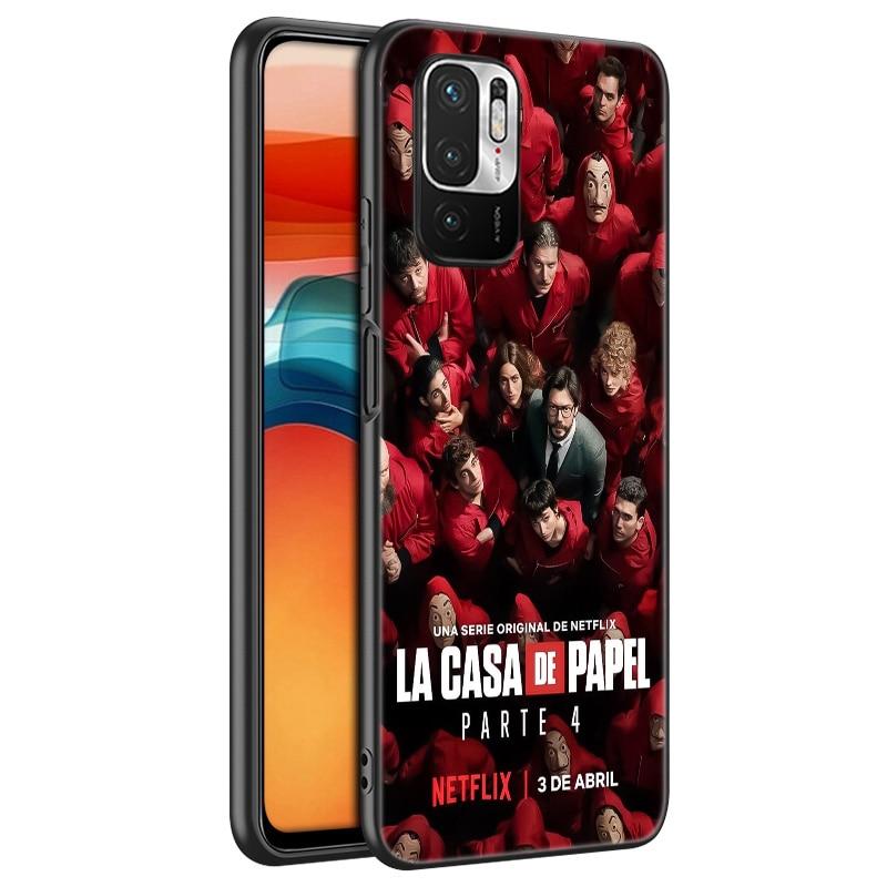 Чехол для телефона La Casa De Papel Money Heist для Xiaomi Redmi Note 11 10 9 8 Pro 11T 10T 10S 9S 8T 9 9A 9C 9T, черный чехол, чехол
