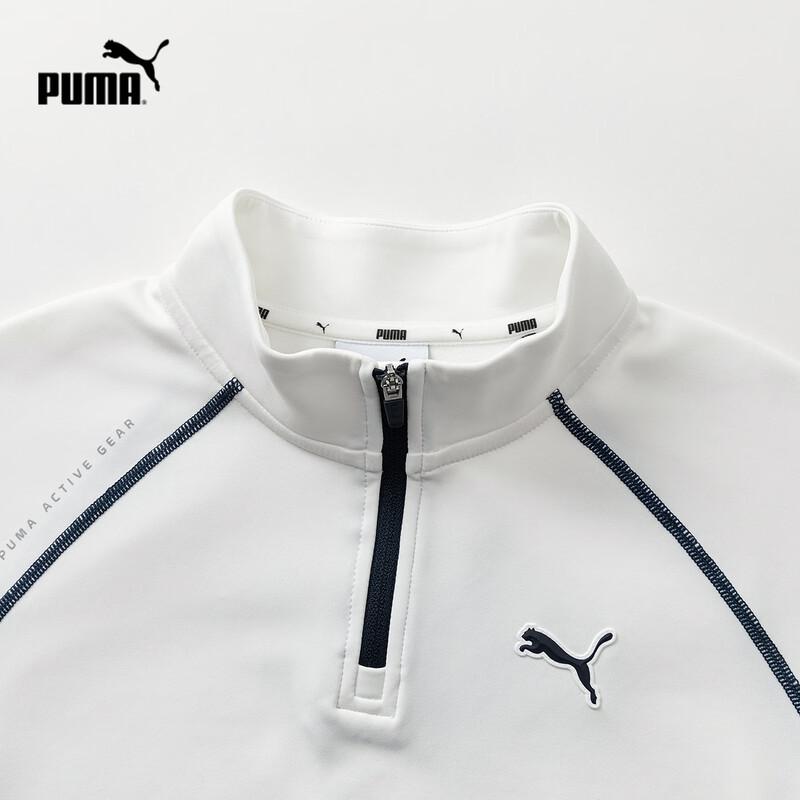 PUMA Kids' Long-Sleeve Mock Neck Graphic T-Shirt