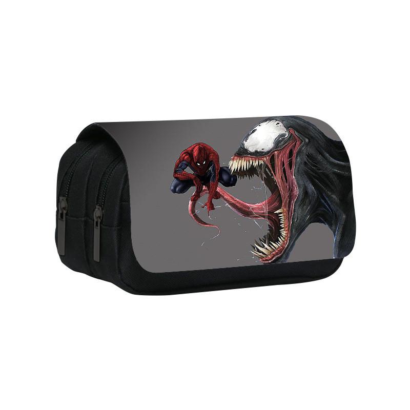 Marvel Venom Print Double Layer Stationery Storage Bag For Middle School Students