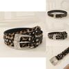 Модный леопардовый принт, украшение металлической пряжкой со стразами, женский широкий ремень для уличной моды