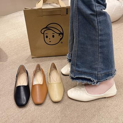 Женские балетки Новые балетки Мягкие кожаные мокасины Слипоны Ретро Бабушкины Туфли Весна Лето Мокасины Женские Мюли Тапочки