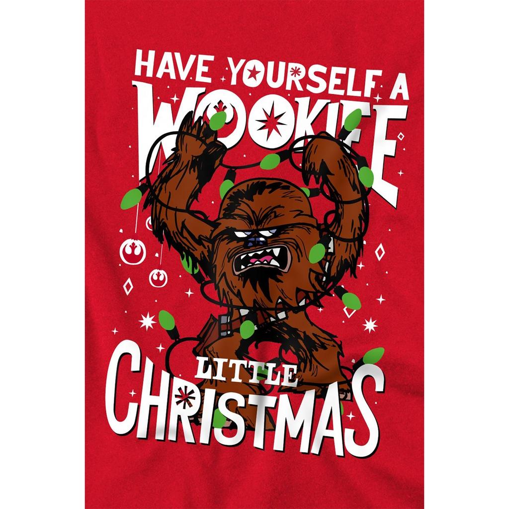 STAR WARS Mens A Wookie Little Christmas T-Shirt